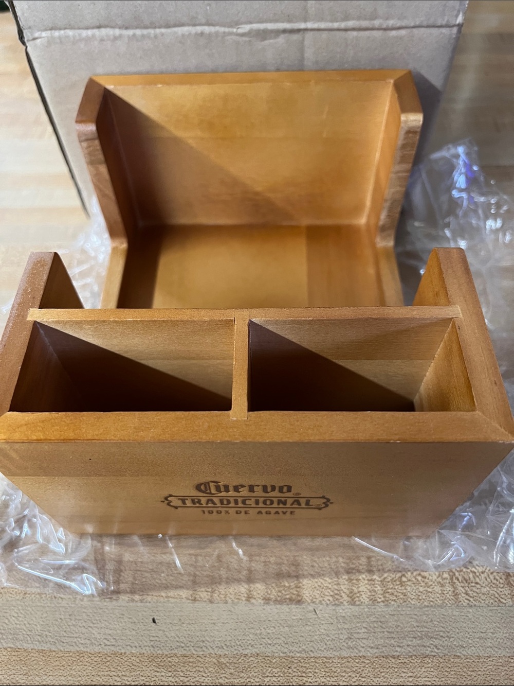 Cuervo Tradicional Wooden Bar Caddy - Brown